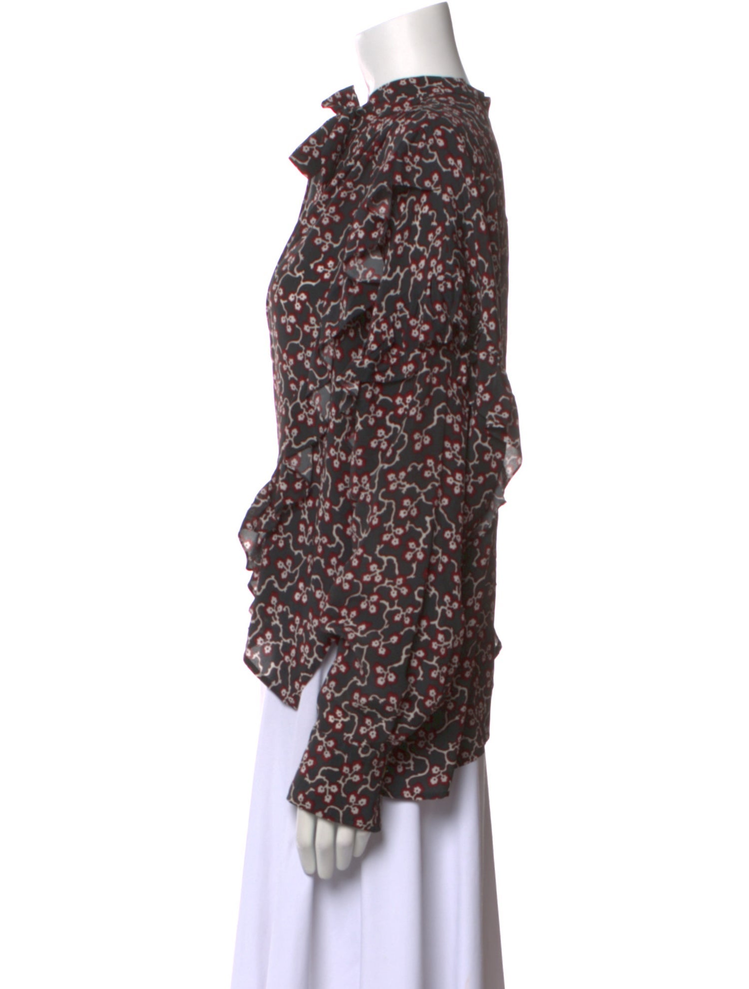 Isabel Marant Silk Floral Print Blouse