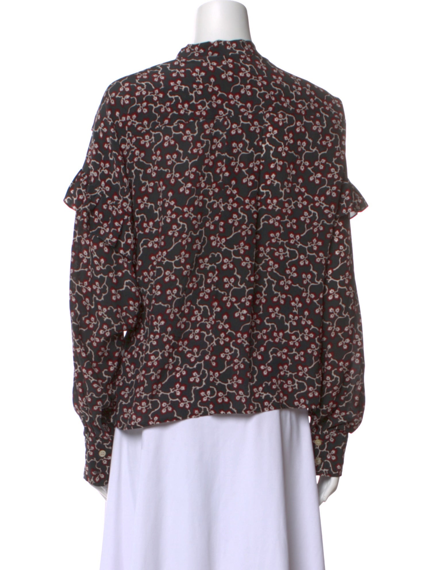 Isabel Marant Silk Floral Print Blouse