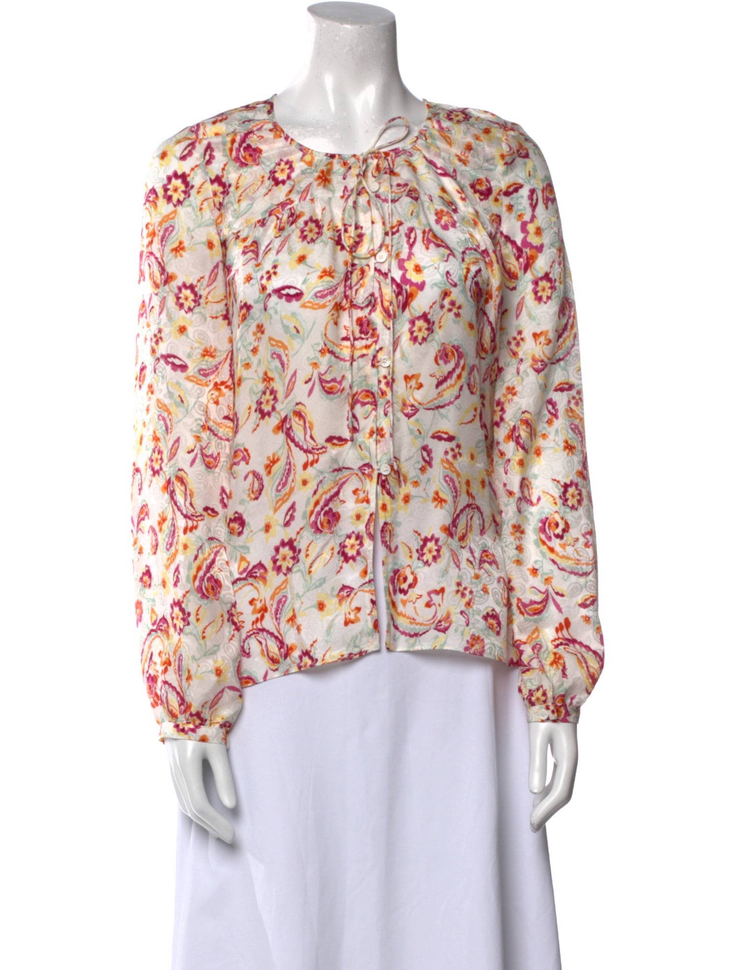 Isabel Marant Floral Print Crew Neck Blouse