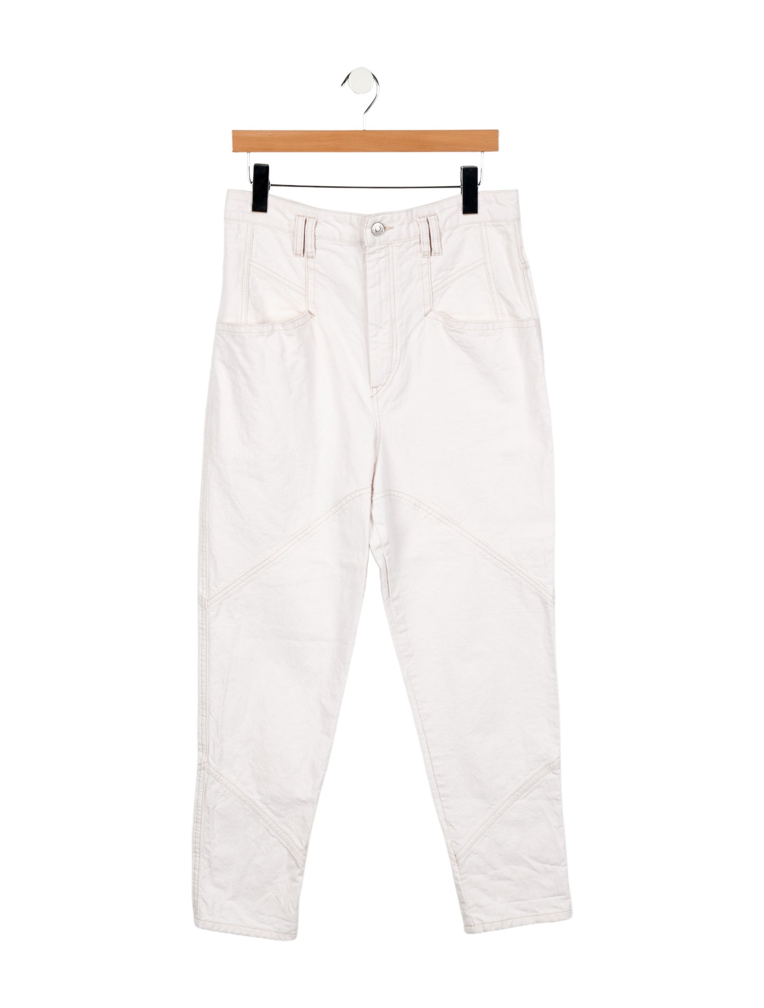 Isabel Marant High-Rise Straight Leg Jeans