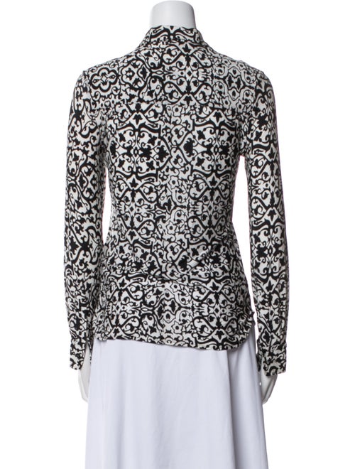 Isabel Marant Printed Long Sleeve Button-Up Top