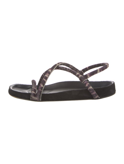 Isabel Marant Suede Printed Sandals