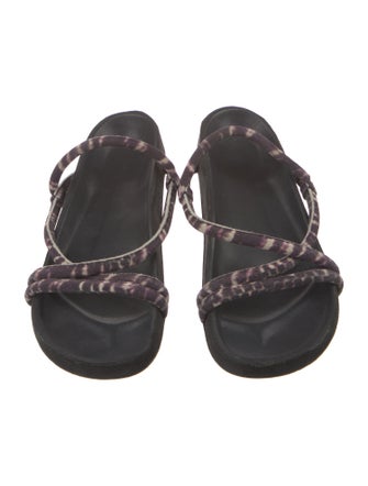 Isabel Marant Suede Printed Sandals