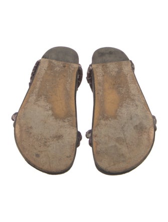 Isabel Marant Suede Printed Sandals