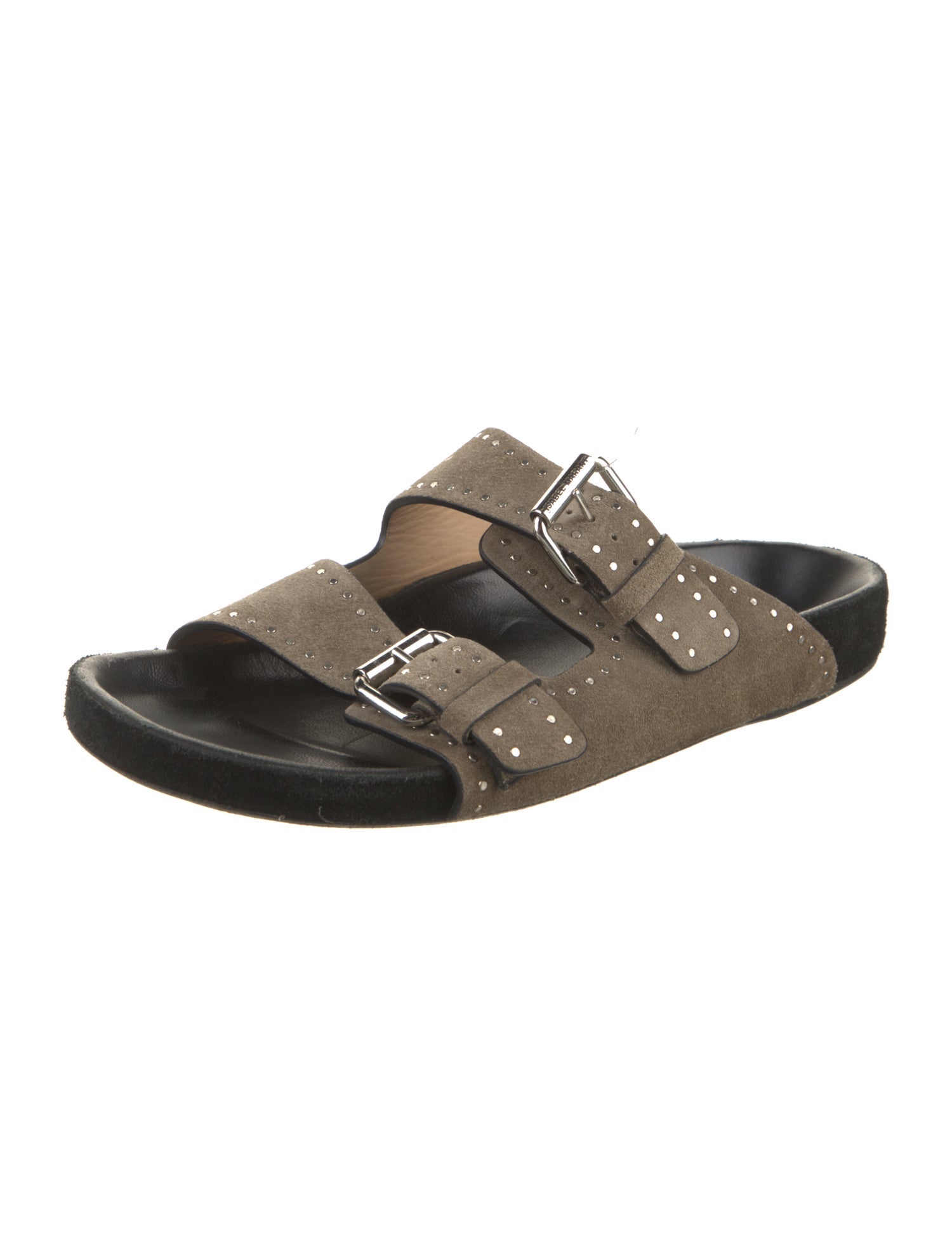 Isabel Marant Suede Studded Accents Slides