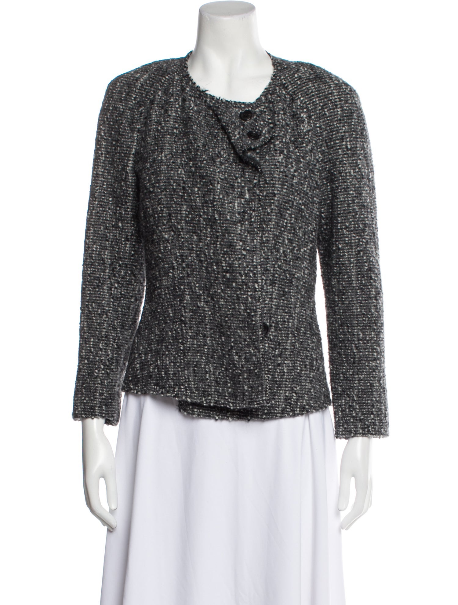 Isabel Marant Alpaca Tweed Pattern Evening Jacket