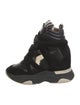 Isabel Marant Leather Wedge Sneakers