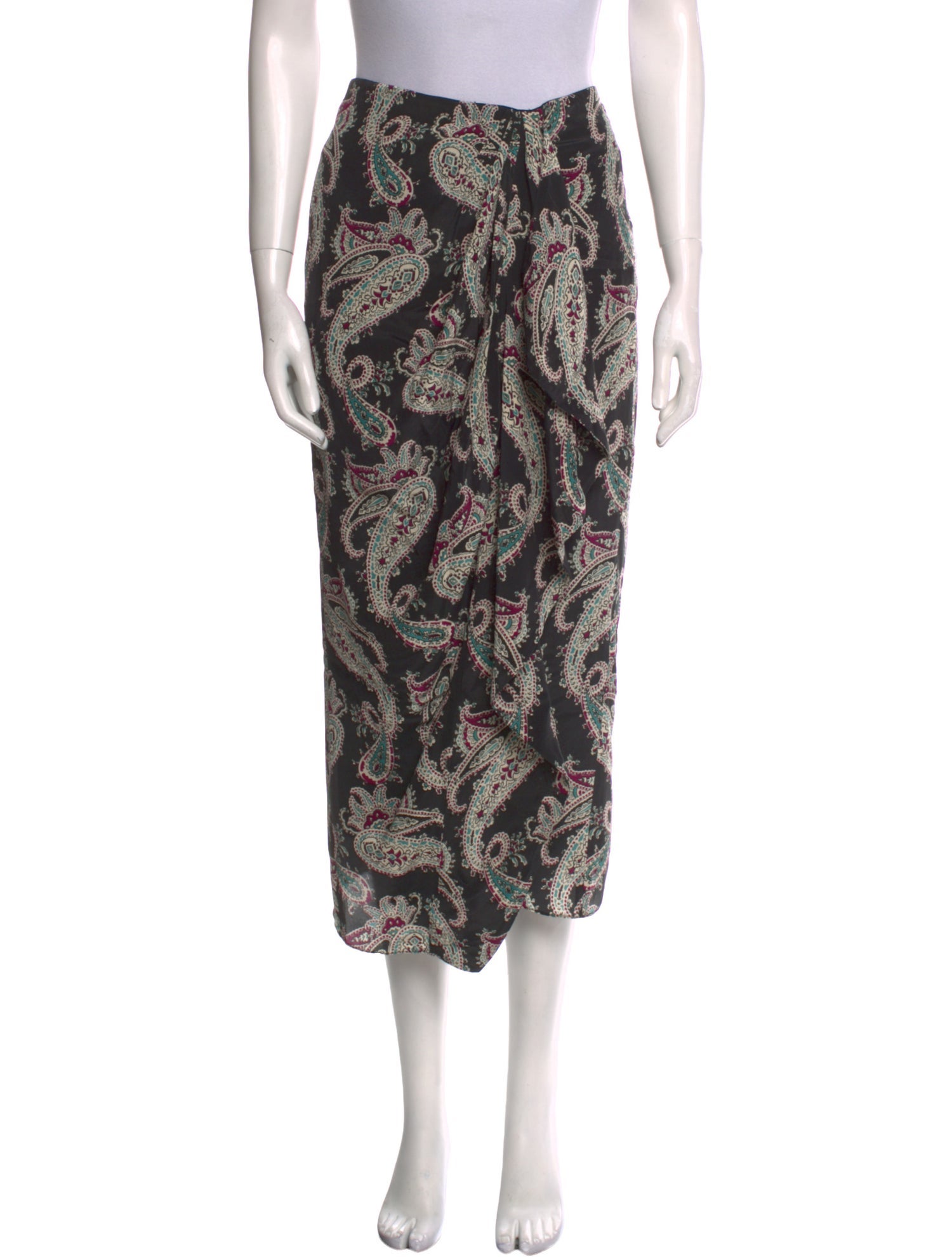 Isabel Marant Silk Midi Length Skirt