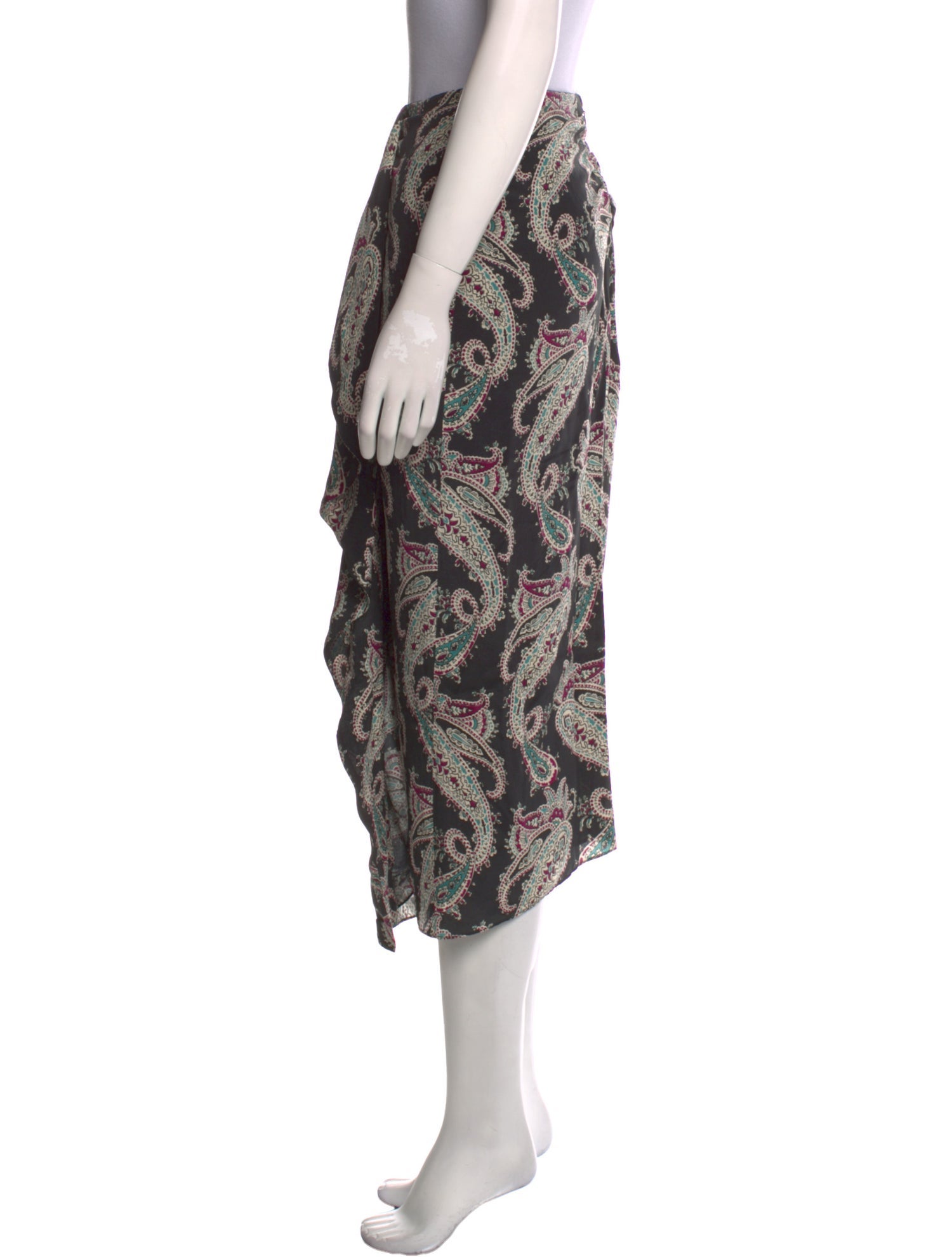 Isabel Marant Silk Midi Length Skirt