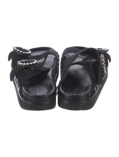 Isabel Marant Suede Crystal Embellishments Slides