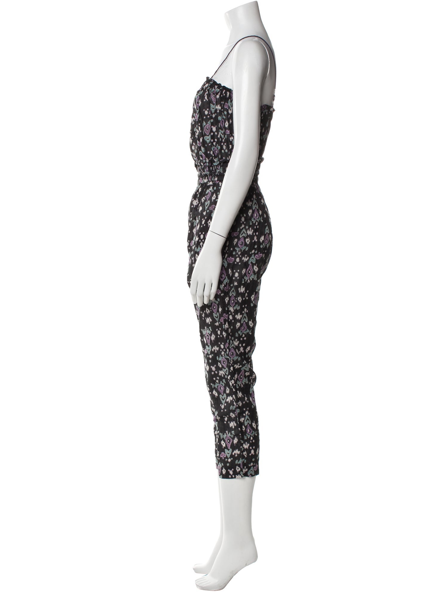 Isabel Marant Printed Square Neckline Jumpsuit