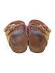 Isabel Marant Raffia Tweed Pattern Slides