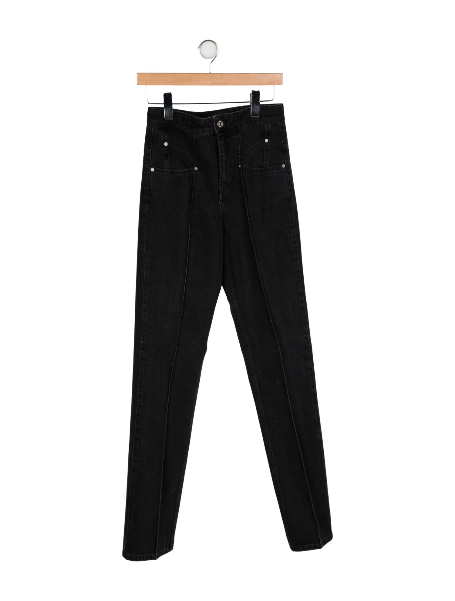 Isabel Marant High-Rise Straight Leg Jeans