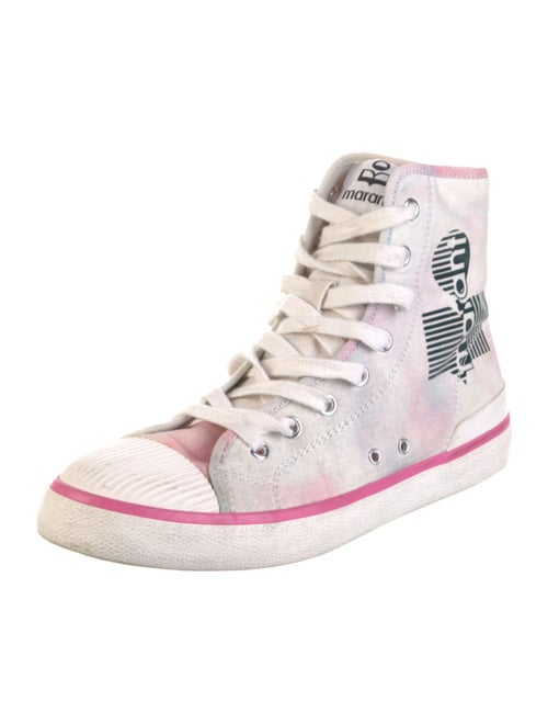 Isabel Marant Canvas Printed Sneakers