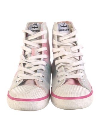 Isabel Marant Canvas Printed Sneakers
