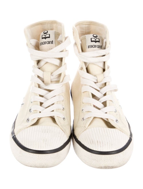 Isabel Marant Canvas Graphic Print Sneakers