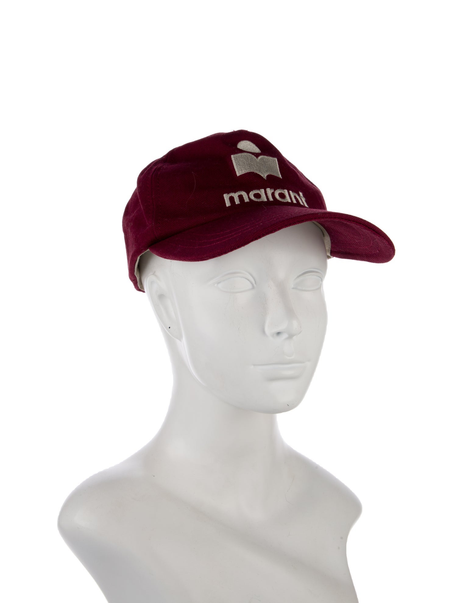 Isabel Marant red pattern print baseball cap