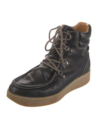 Isabel Marant Leather Lace-Up Boots