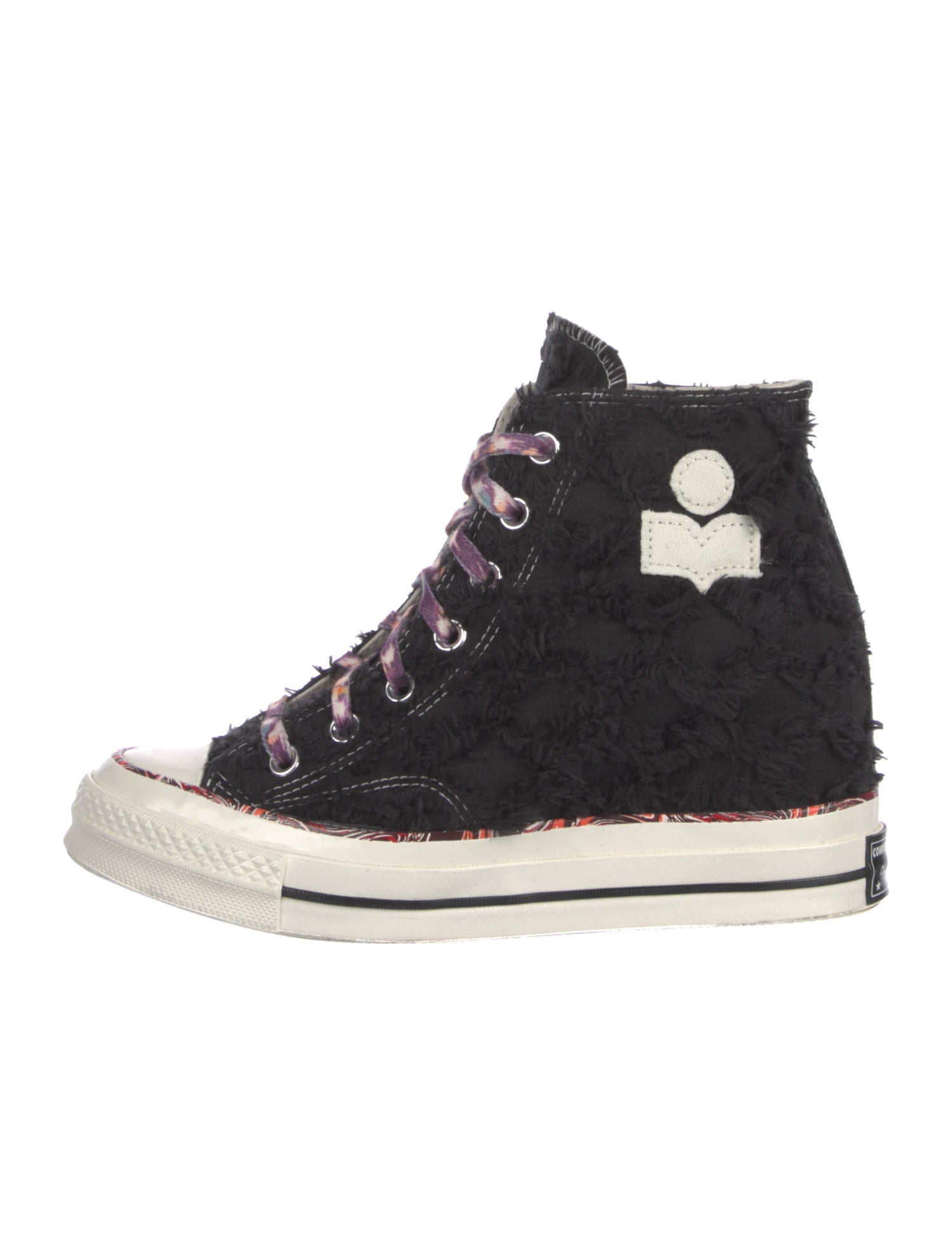 Converse x Isabel Marant Canvas Colorblock Pattern Sneakers