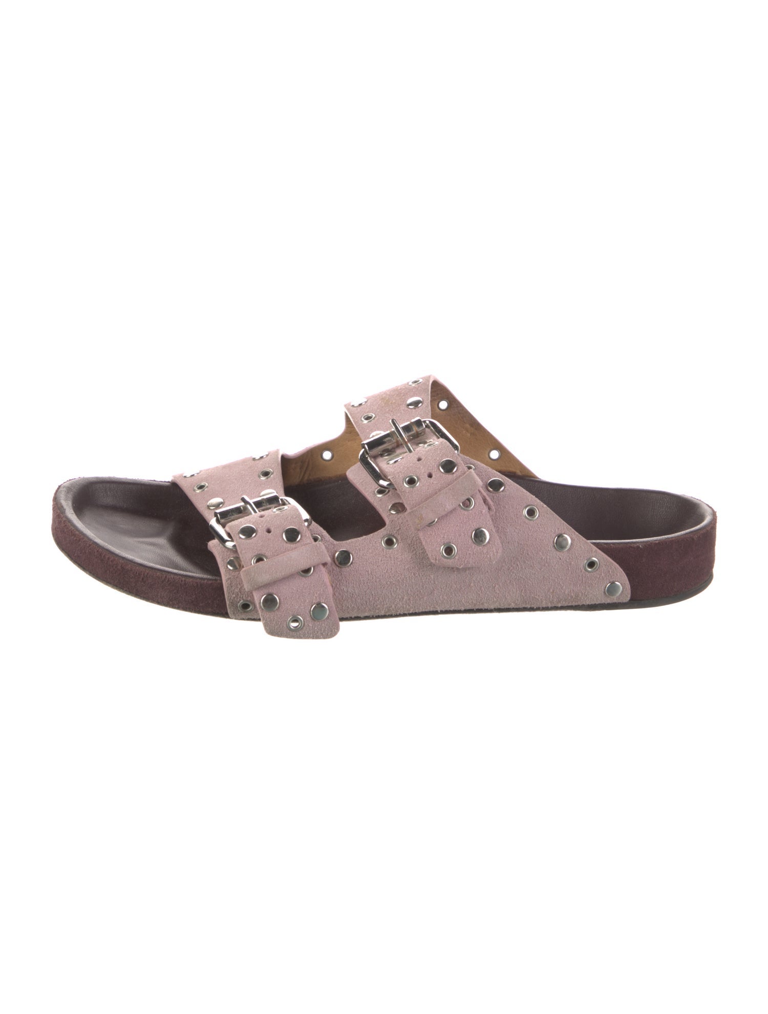 Isabel Marant Suede Studded Accents Slides