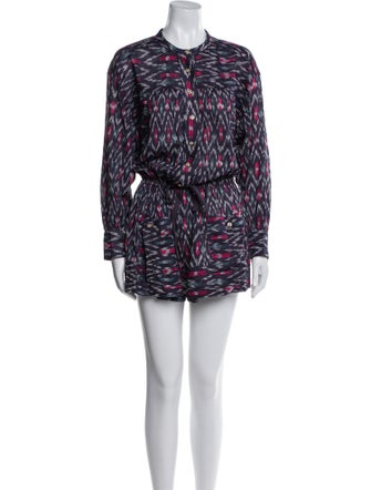 Isabel Marant Printed Crew Neck Romper