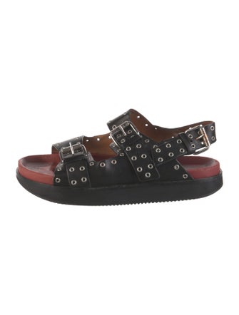 Isabel Marant Suede Studded Accents Slides