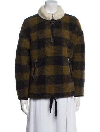 Isabel Marant Wool Plaid Print Jacket