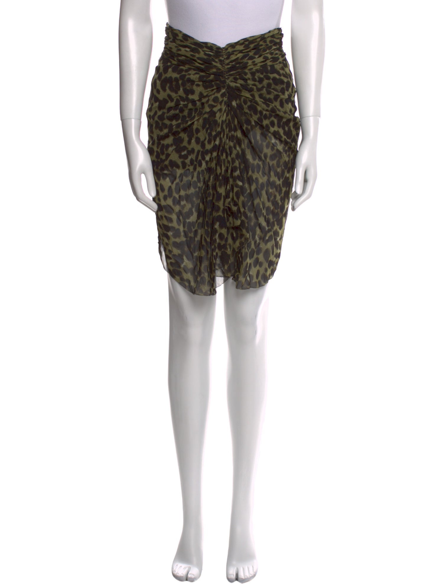 Étoile Isabel Marant Animal Print Knee-Length Skirt