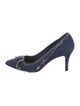 Isabel Marant Denim Raw-Edge Trim Pumps