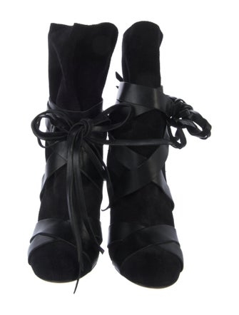 Isabel Marant Leather Lace-Up Boots