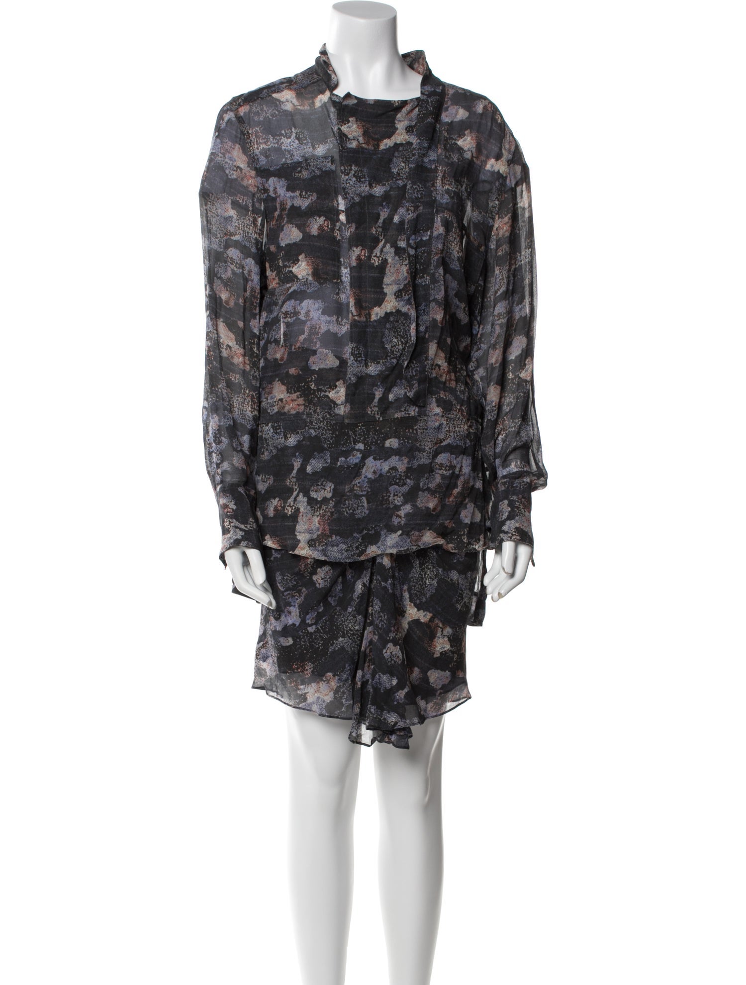 Isabel Marant Silk Printed Skirt Set
