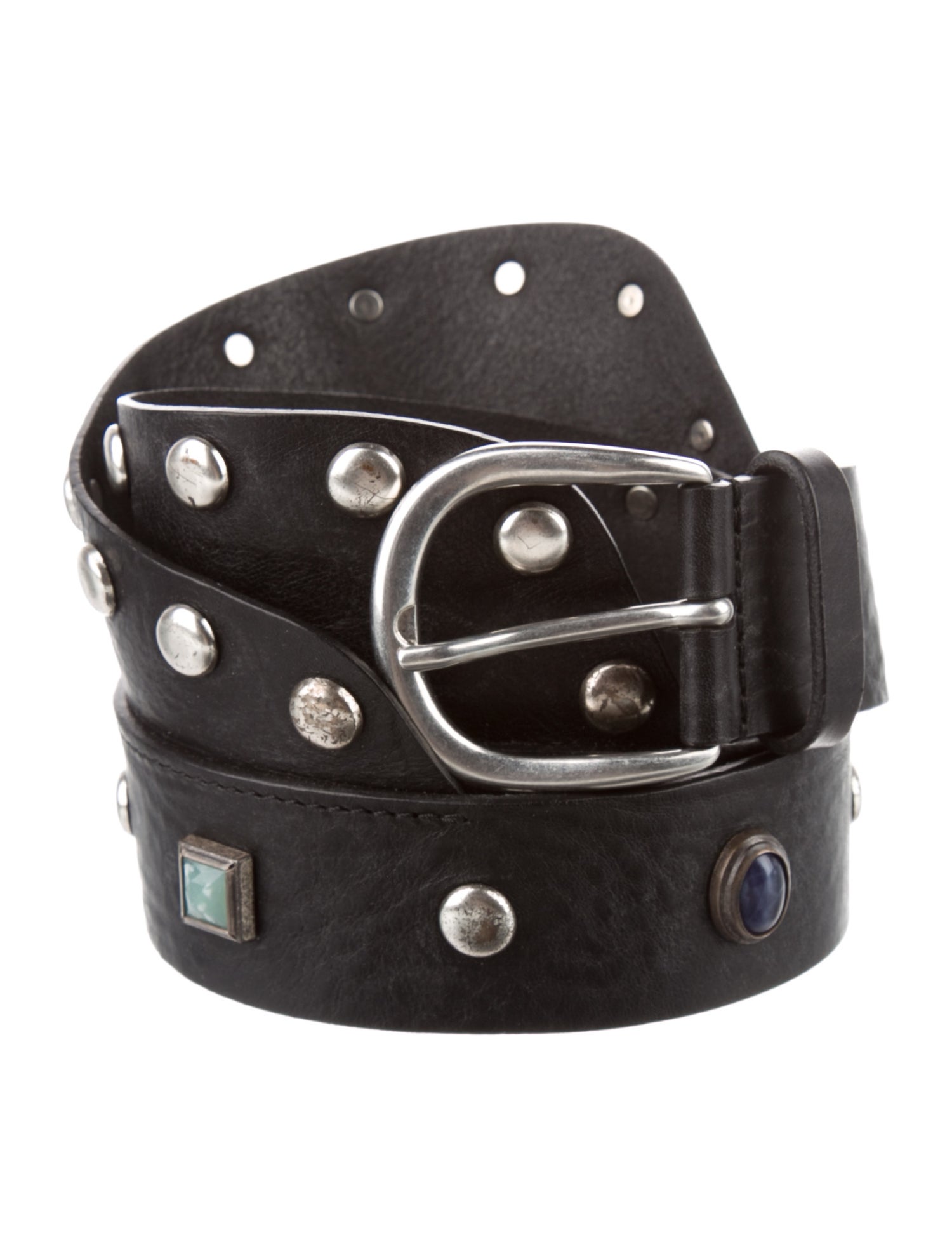 Isabel Marant Leather Studded Accents Belt