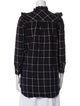 Isabel Marant Plaid Print Ruffle Embellishment Nightgown