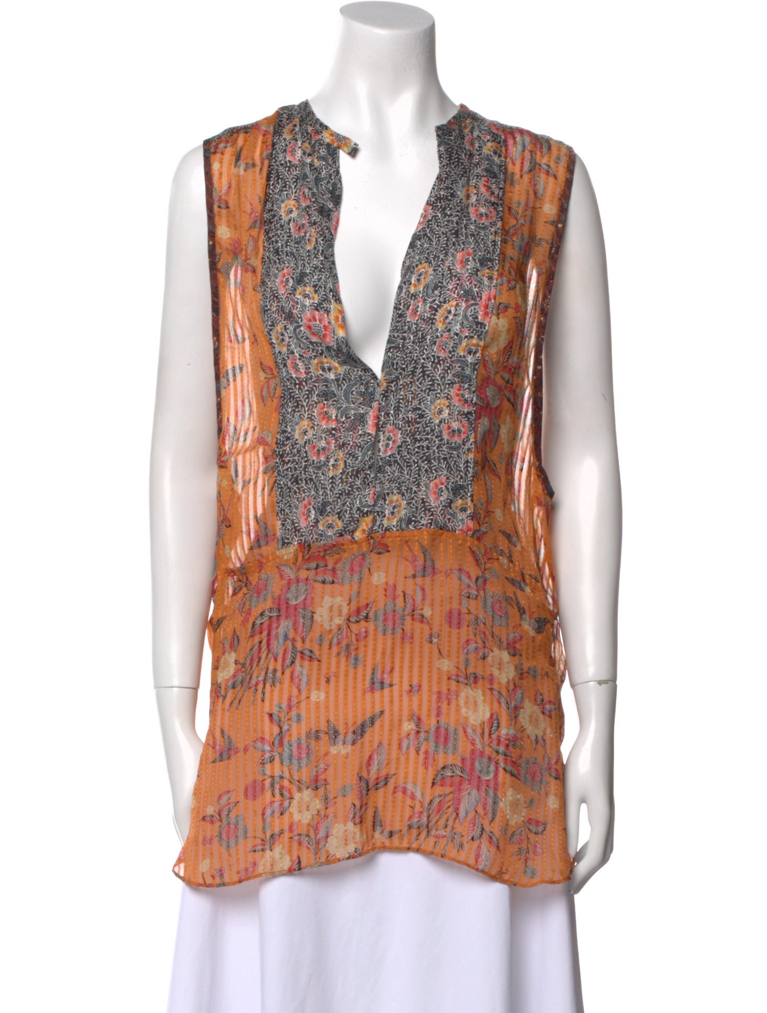 Isabel Marant Silk Printed Tunic
