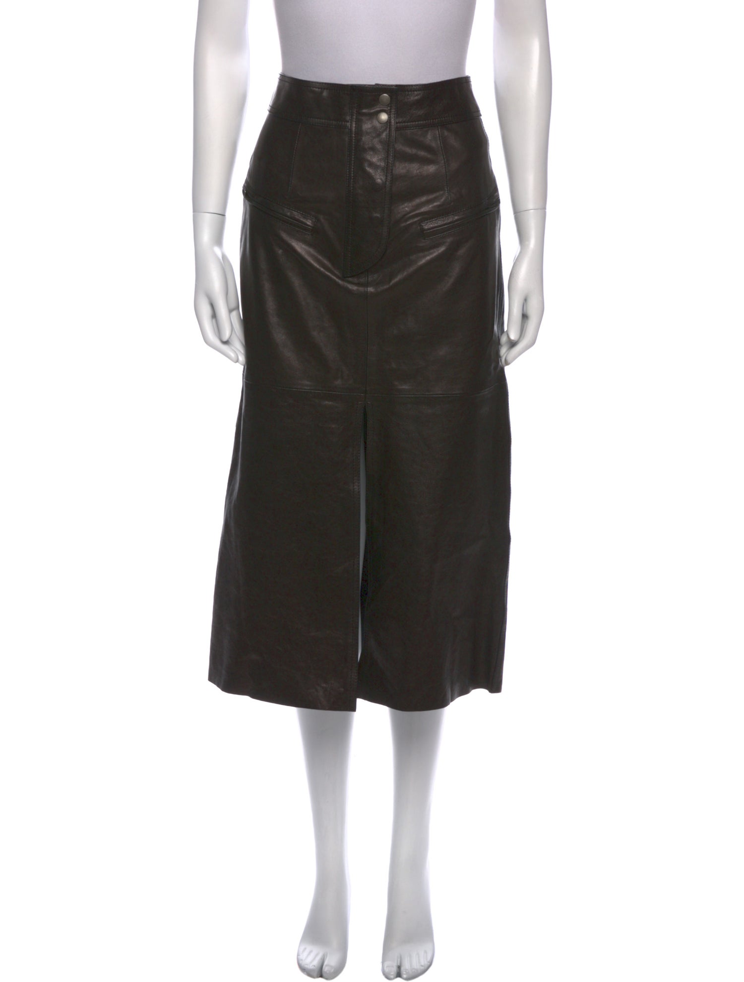Isabel Marant Faux Leather Midi Length Skirt w/ Tags