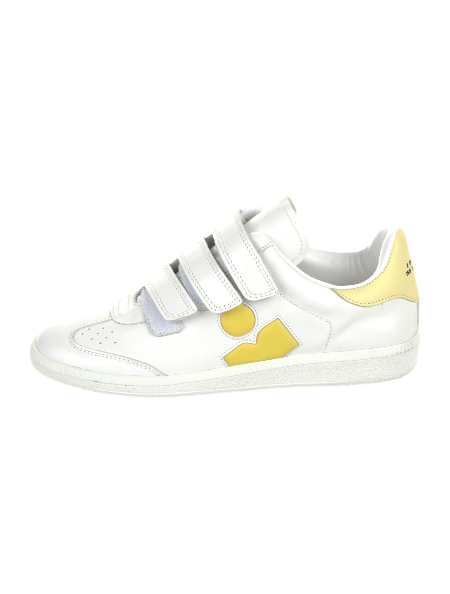Isabel Marant Leather Colorblock Pattern Sneakers