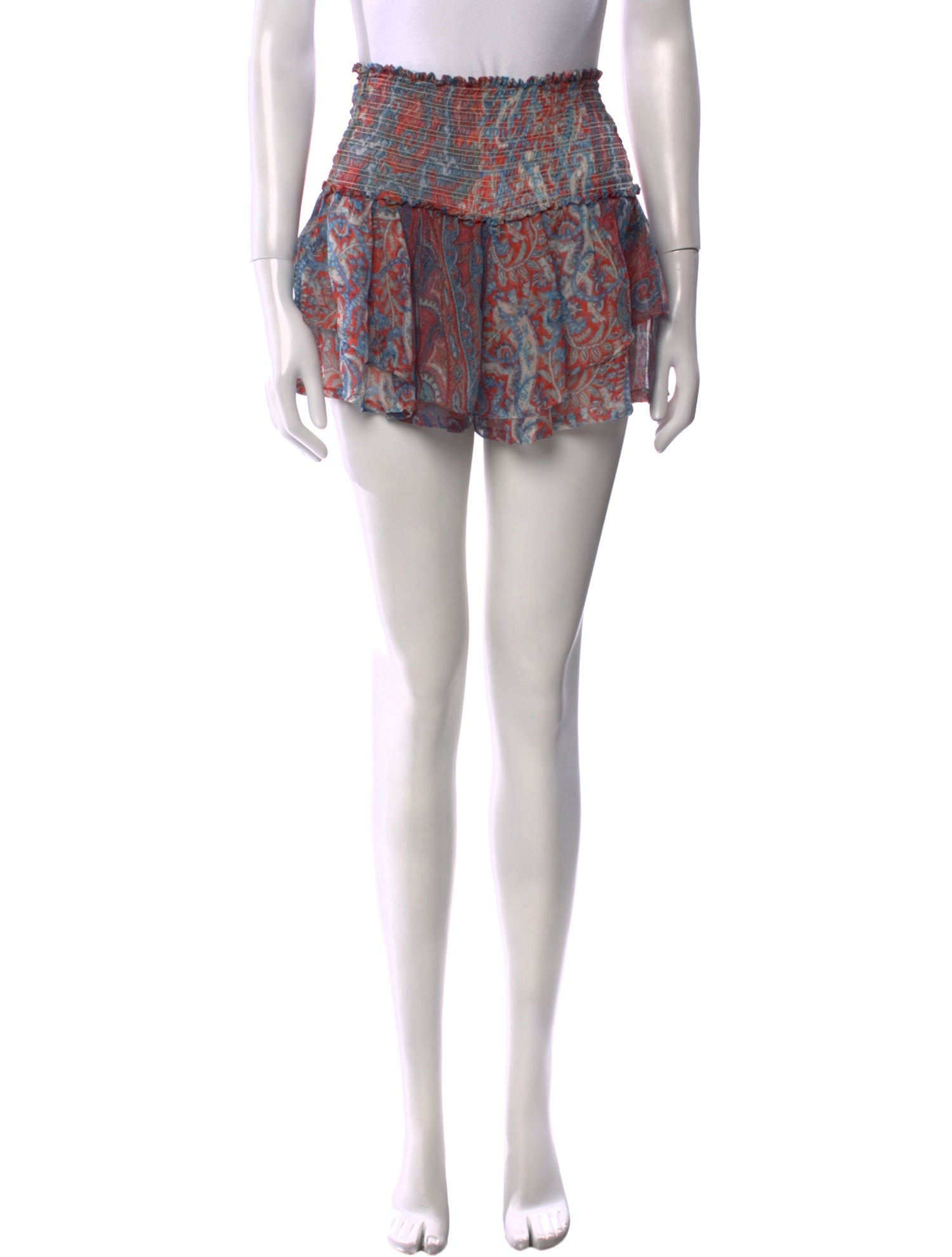 Isabel Marant Paisley Print Mini Shorts