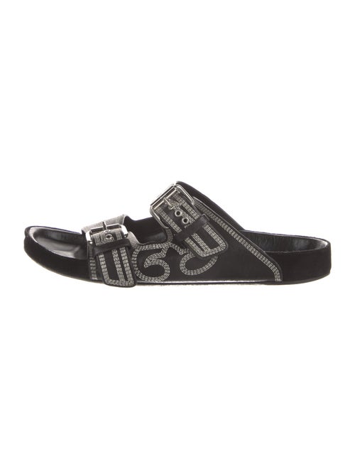 Isabel Marant Leather Printed Slides