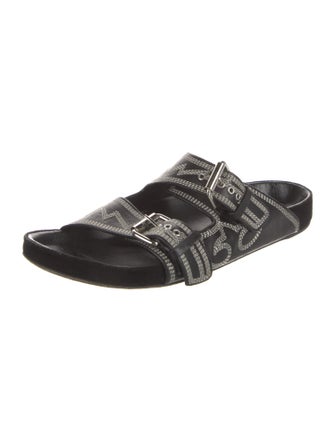 Isabel Marant Leather Printed Slides