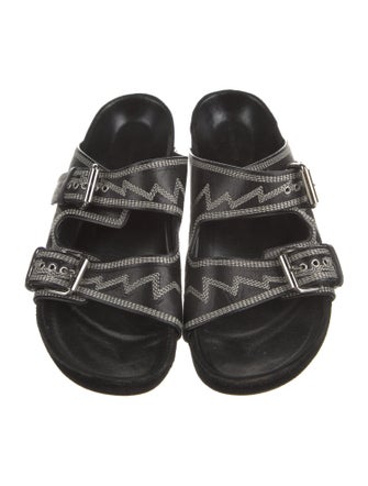 Isabel Marant Leather Printed Slides