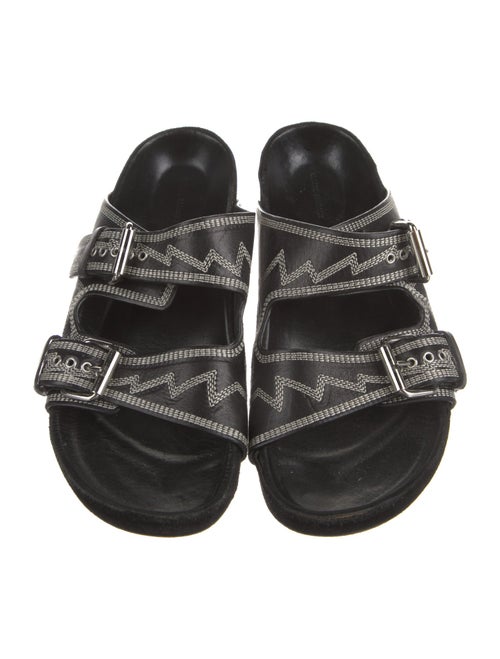 Isabel Marant Leather Printed Slides