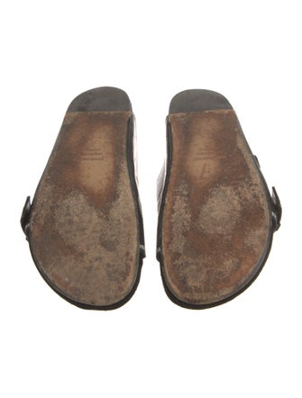 Isabel Marant Leather Printed Slides