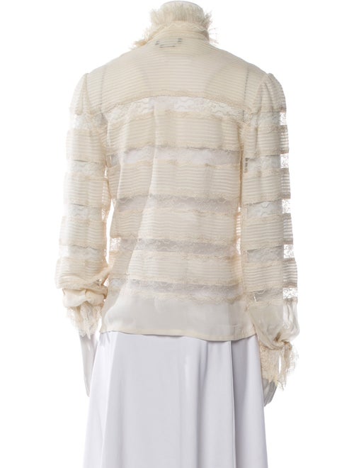 Isabel Marant Silk Mock Neck Blouse
