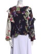 Isabel Marant Silk Floral Print Blouse