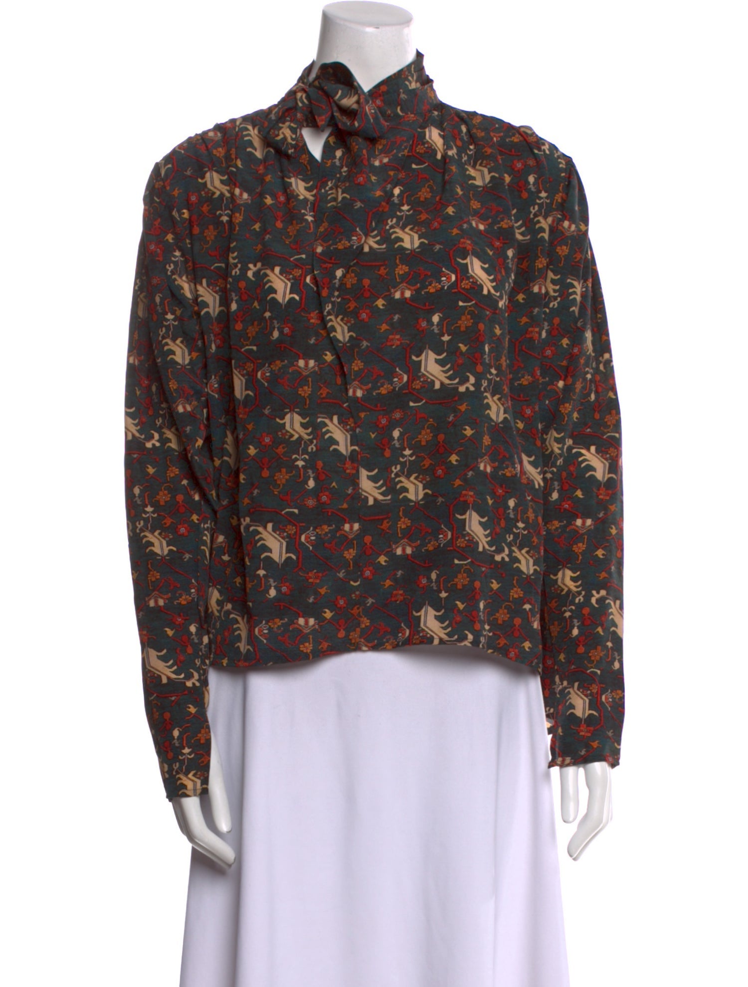 Isabel Marant Silk Floral Print Blouse