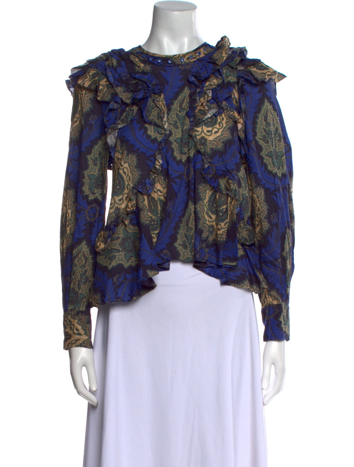 Isabel Marant Printed Crew Neck Blouse