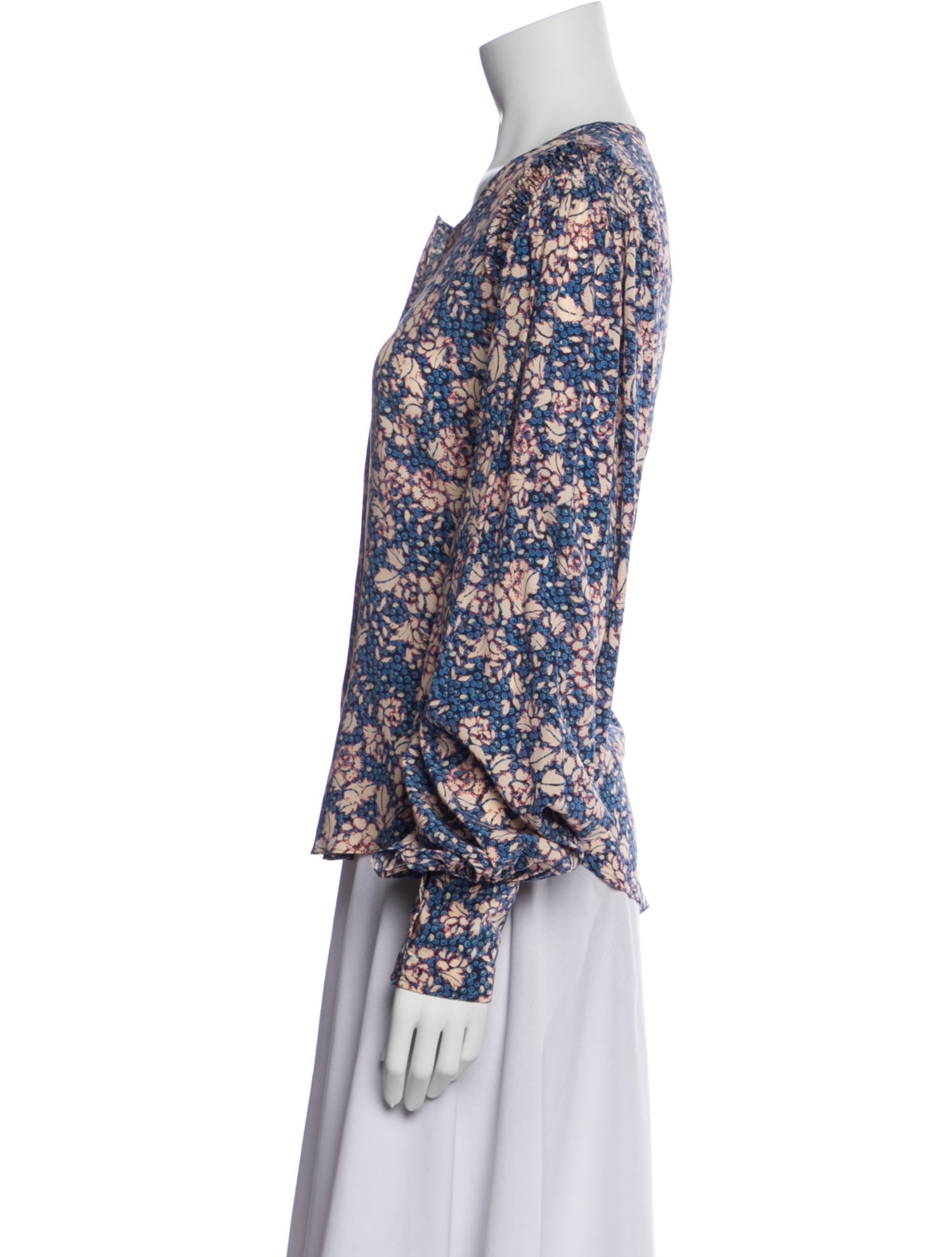 Isabel Marant Silk Floral Print Blouse