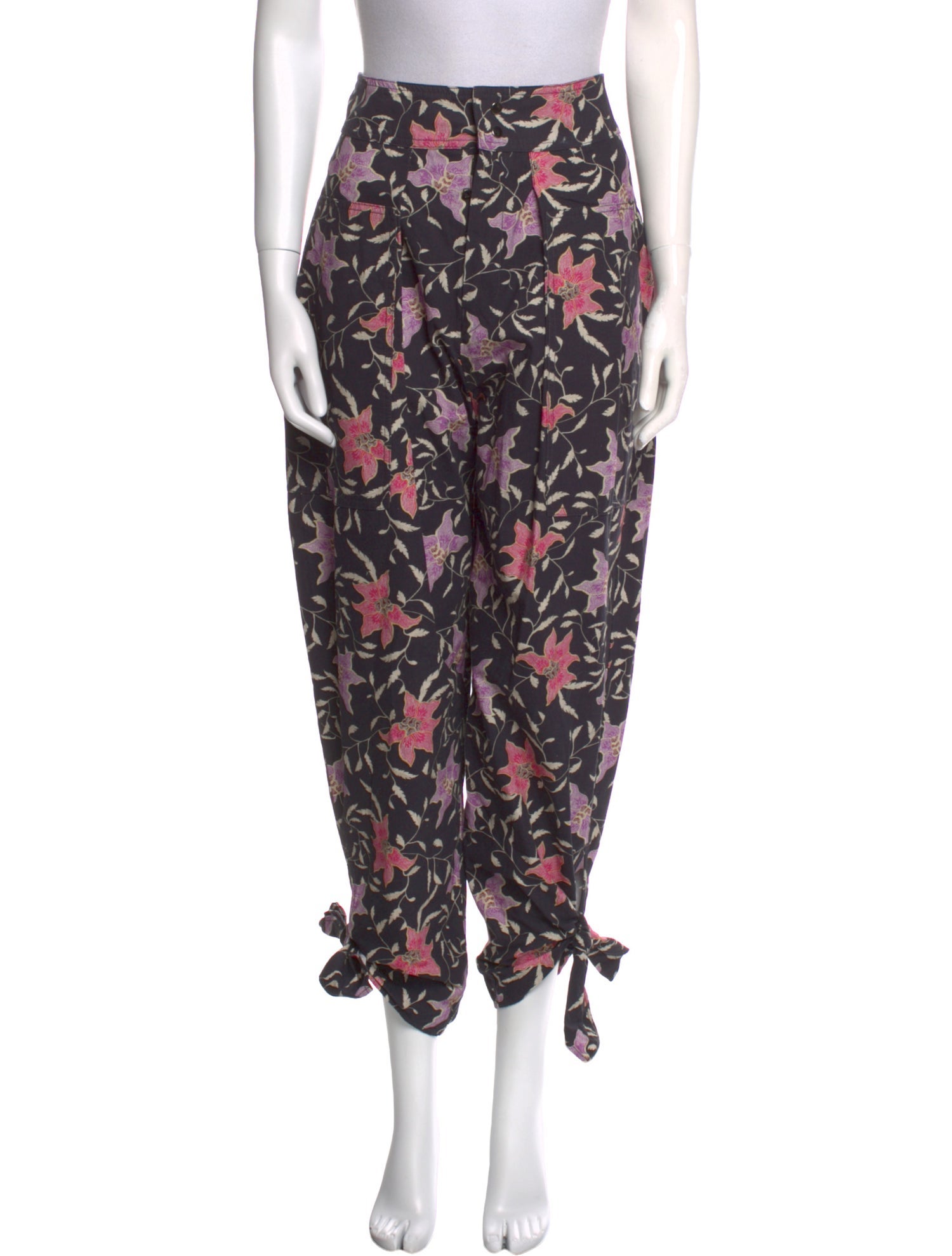 Isabel Marant Floral Print Skinny Leg Pants