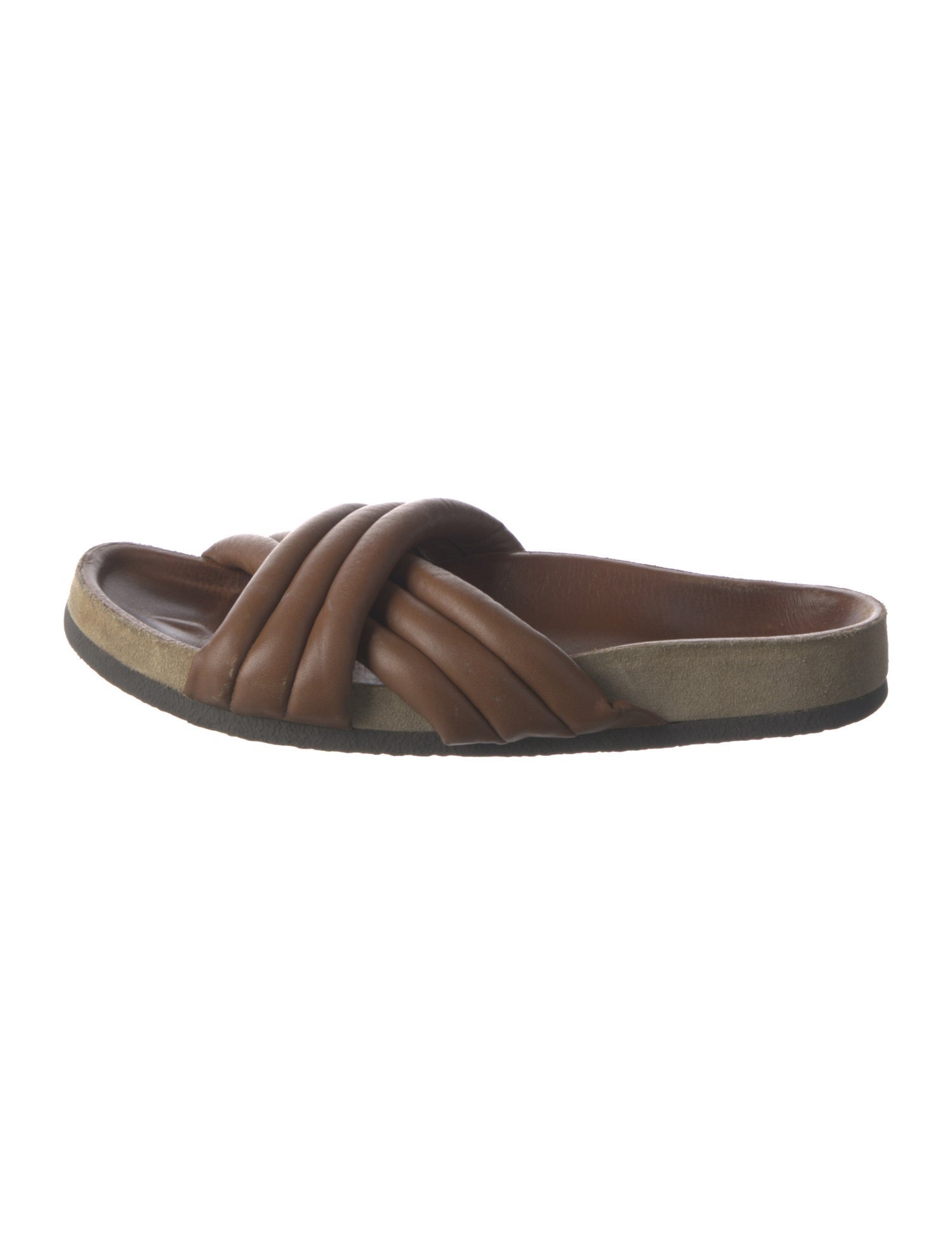 Isabel Marant Leather Lasercut Accents Slides