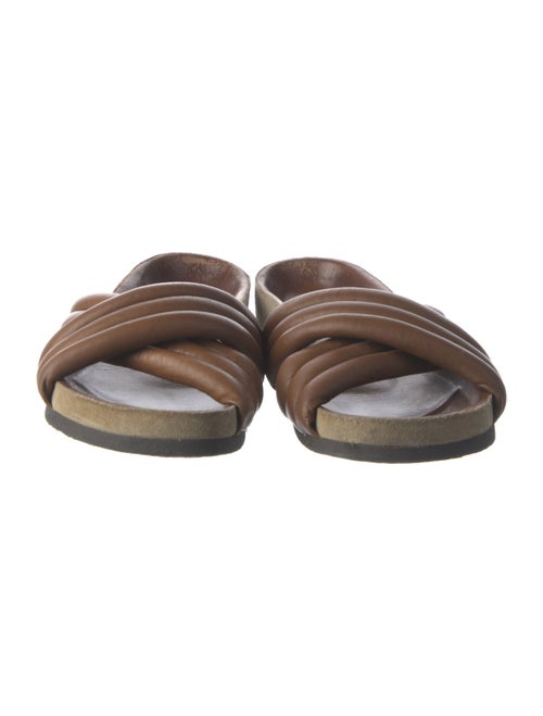 Isabel Marant Leather Lasercut Accents Slides